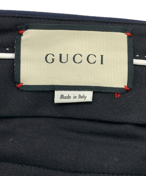 GUCCI（グッチ）GUCCI (グッチ) スラックス ネイビー サイズ:44の古着・服飾アイテム
