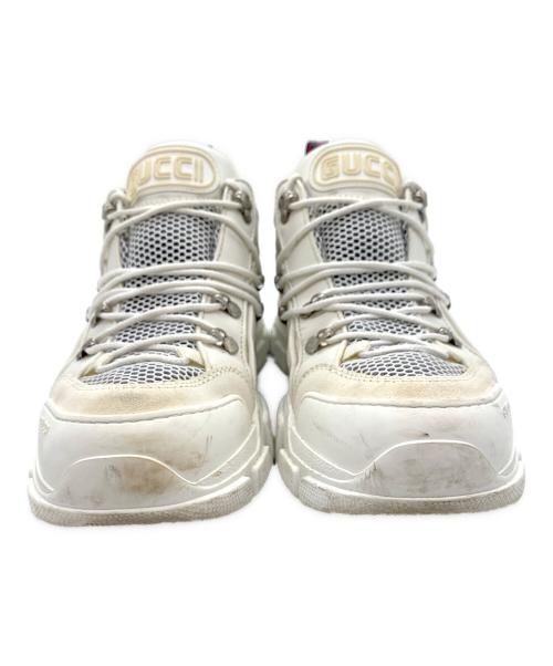 GUCCI（グッチ）GUCCI (グッチ) フラッシュトレックスニーカー ホワイト サイズ:9の古着・服飾アイテム
