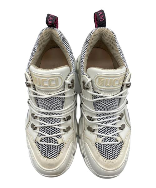 GUCCI（グッチ）GUCCI (グッチ) フラッシュトレックスニーカー ホワイト サイズ:9の古着・服飾アイテム