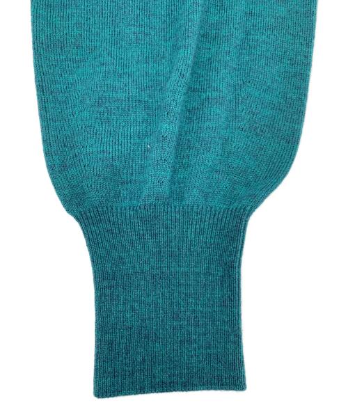 BLUE LABEL CRESTBRIDGE（ブルーレーベルクレストブリッジ）BLUE LABEL CRESTBRIDGE (ブルーレーベルクレストブリッジ) 薄手ニット グリーン サイズ:38 未使用品の古着・服飾アイテム