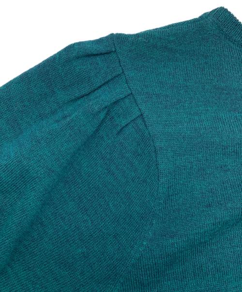 BLUE LABEL CRESTBRIDGE（ブルーレーベルクレストブリッジ）BLUE LABEL CRESTBRIDGE (ブルーレーベルクレストブリッジ) 薄手ニット グリーン サイズ:38 未使用品の古着・服飾アイテム
