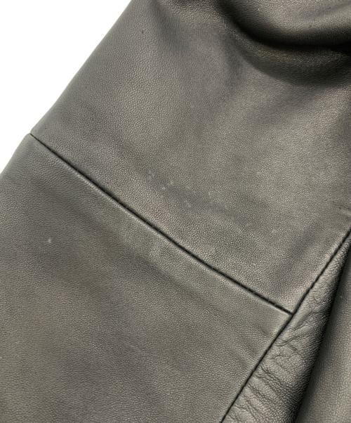 417 by EDIFICE（417 バイ エディフィス）417 by EDIFICE (417 バイ エディフィス) ラムレザージャケット ブラック サイズ:Lの古着・服飾アイテム