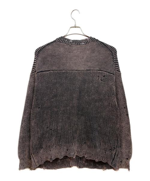 MAISON SPECIAL（メゾンスペシャル）MAISON SPECIAL (メゾンスペシャル) 厚手カーディガン ブラック×グレー サイズ:01の古着・服飾アイテム