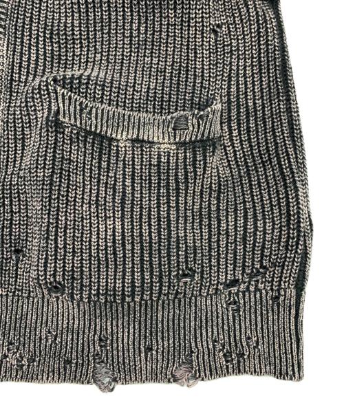 MAISON SPECIAL（メゾンスペシャル）MAISON SPECIAL (メゾンスペシャル) 厚手カーディガン ブラック×グレー サイズ:01の古着・服飾アイテム