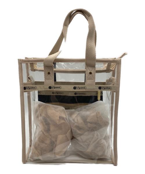 LeSportsac（レスポートサック）LeSportsac (レスポートサック) 2WAYクリアバッグ ベージュの古着・服飾アイテム