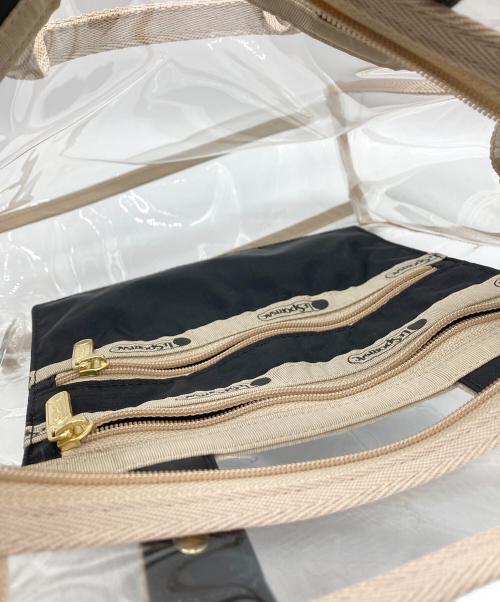 LeSportsac（レスポートサック）LeSportsac (レスポートサック) 2WAYクリアバッグ ベージュの古着・服飾アイテム
