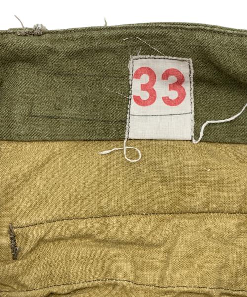 French Army（フランス軍）French Army (フランス軍) ミリタリーパンツ グリーン サイズ:33の古着・服飾アイテム