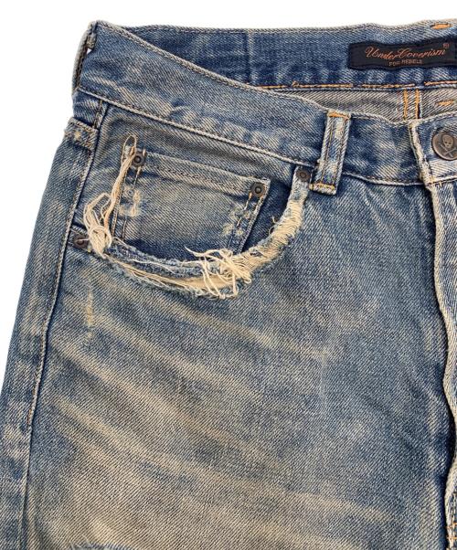 UNDERCOVERISM（アンダーカバーイズム）UNDERCOVERISM (アンダーカバーイズム) ダメージ加工デニムパンツ インディゴ サイズ:Sの古着・服飾アイテム