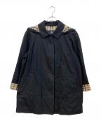 BURBERRY LONDONバーバリーロンドン）の古着「フーデッドコート」｜ブラック