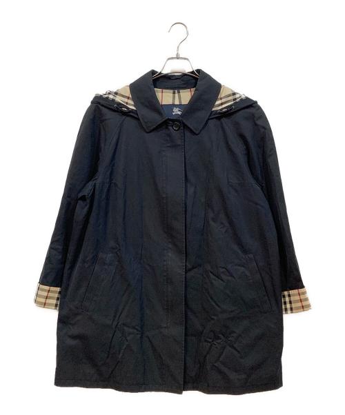 BURBERRY LONDON（バーバリーロンドン）BURBERRY LONDON (バーバリーロンドン) フーデッドコート ブラック サイズ:SIZE15の古着・服飾アイテム