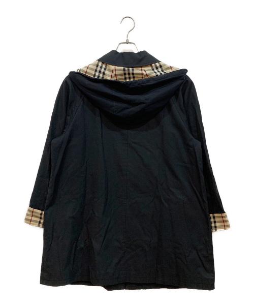 BURBERRY LONDON（バーバリーロンドン）BURBERRY LONDON (バーバリーロンドン) フーデッドコート ブラック サイズ:SIZE15の古着・服飾アイテム