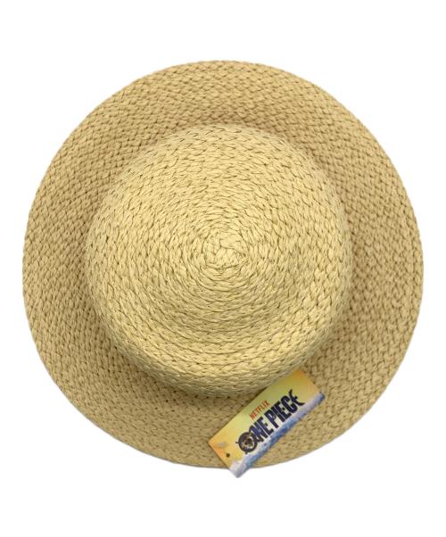 ONE PIECE（ワンピース）ONE PIECE (ワンピース) NET FLIX (ネットフリックス) ストローハット レッド×ナチュラルの古着・服飾アイテム