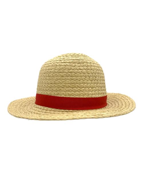 ONE PIECE（ワンピース）ONE PIECE (ワンピース) NET FLIX (ネットフリックス) ストローハット レッド×ナチュラルの古着・服飾アイテム