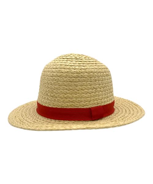 ONE PIECE（ワンピース）ONE PIECE (ワンピース) NET FLIX (ネットフリックス) ストローハット レッド×ナチュラルの古着・服飾アイテム