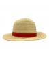 ONE PIECE (ワンピース) NET FLIX (ネットフリックス) ストローハット レッド×ナチュラル：4000円