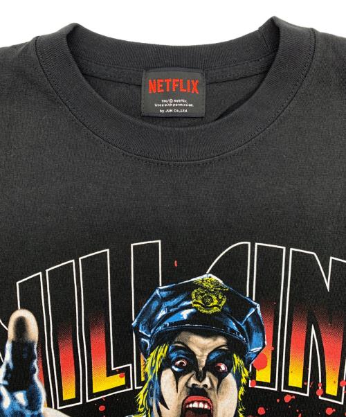NET FLIX（ネットフリックス）NET FLIX (ネットフリックス) J'aDoRe JUN ONLINE (ジャドール ジュン オンライン) 半袖Tシャツ ブラック サイズ:Lの古着・服飾アイテム