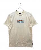 ONE PIECE×Quiksilverワンピース×クイックシルバー）の古着「Tシャツ」｜ベージュ