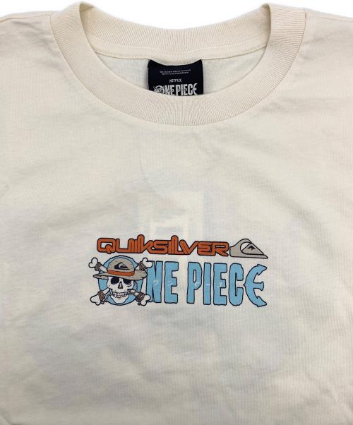 ONE PIECE（ワンピース）ONE PIECE (ワンピース) Quiksilver (クイックシルバー) Tシャツ ベージュ サイズ:Mの古着・服飾アイテム