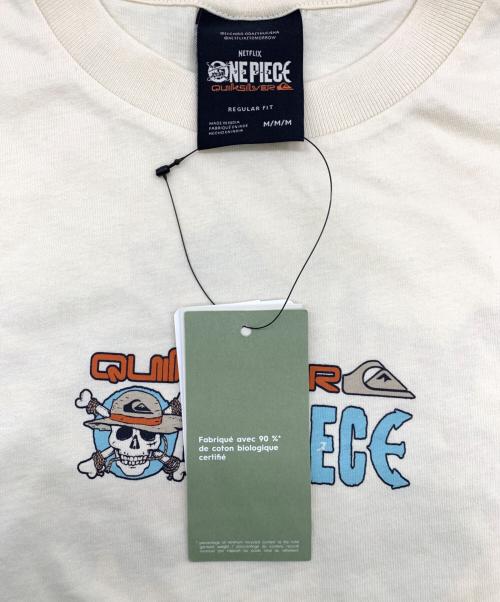 ONE PIECE（ワンピース）ONE PIECE (ワンピース) Quiksilver (クイックシルバー) Tシャツ ベージュ サイズ:Mの古着・服飾アイテム