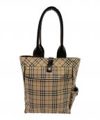 BURBERRY BLUE LABELバーバリー ブルー レーベル）の古着「トートバッグ」｜ブラウン×ベージュ