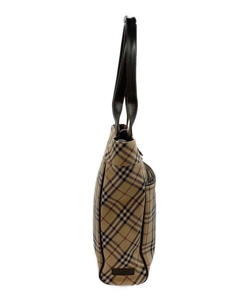 BURBERRY BLUE LABEL（バーバリー ブルー レーベル）BURBERRY BLUE LABEL (バーバリー ブルー レーベル) トートバッグ ブラウン×ベージュの古着・服飾アイテム