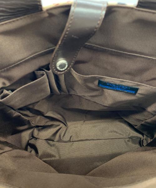 BURBERRY BLUE LABEL（バーバリー ブルー レーベル）BURBERRY BLUE LABEL (バーバリー ブルー レーベル) トートバッグ ブラウン×ベージュの古着・服飾アイテム