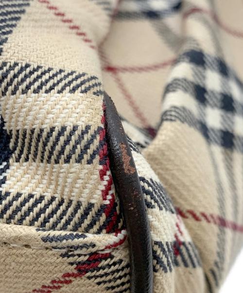 BURBERRY BLUE LABEL（バーバリー ブルー レーベル）BURBERRY BLUE LABEL (バーバリー ブルー レーベル) トートバッグ ブラウン×ベージュの古着・服飾アイテム