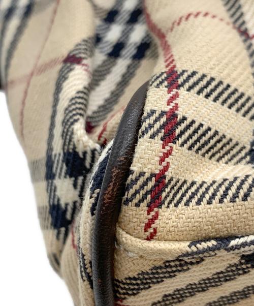 BURBERRY BLUE LABEL（バーバリー ブルー レーベル）BURBERRY BLUE LABEL (バーバリー ブルー レーベル) トートバッグ ブラウン×ベージュの古着・服飾アイテム