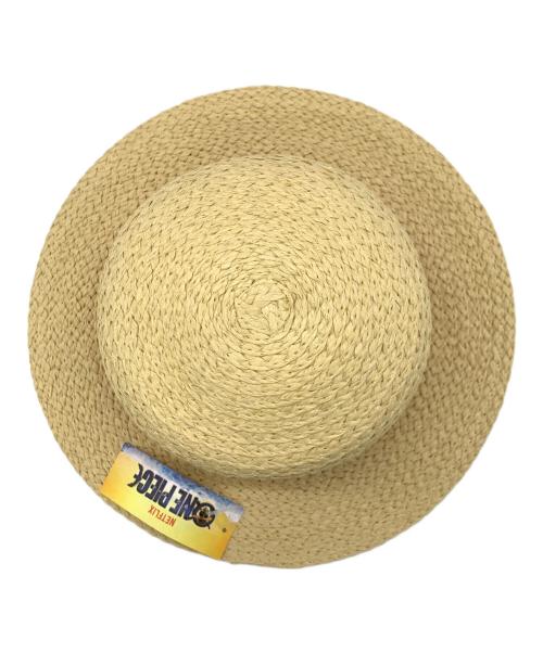ONE PIECE（ワンピース）ONE PIECE (ワンピース) NET FLIX (ネットフリックス) ストローハット レッド×ナチュラルの古着・服飾アイテム
