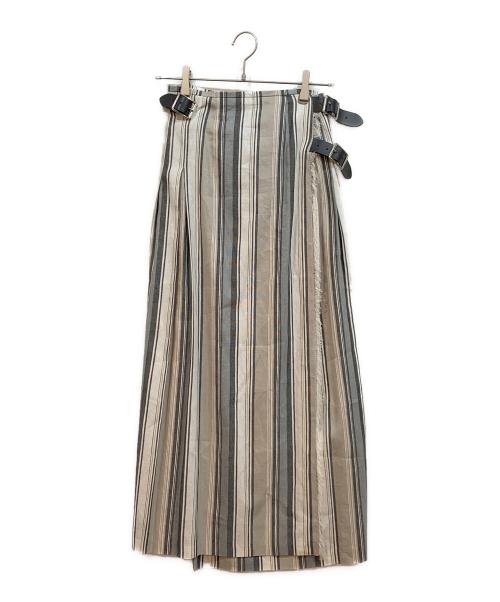 Adam et Rope（アダム エ ロペ）Adam et Rope (アダム エ ロペ) 別注FASHION MAXI KILT O'NEILL グレー サイズ:SIZE36の古着・服飾アイテム