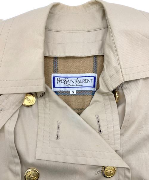 Yves Saint Laurent（イヴサンローラン）Yves Saint Laurent (イヴサンローラン) トレンチコート ベージュ サイズ:Sの古着・服飾アイテム