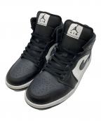 NIKEナイキ）の古着「Air Jordan 1 Mid Black/Summit White Off Noir エアジョーダン1 ミッド ブラック/サミットホワイト オフ ノワール」｜ブラック