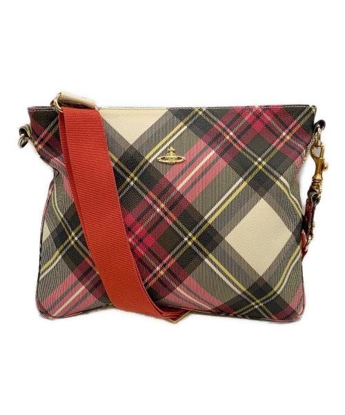 Vivienne Westwood（ヴィヴィアンウエストウッド）Vivienne Westwood (ヴィヴィアンウエストウッド) ショルダーバッグ ブラック×レッドの古着・服飾アイテム