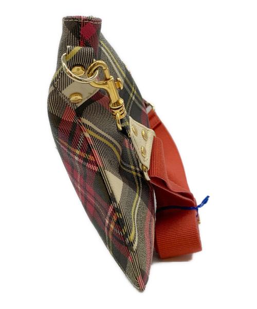 Vivienne Westwood（ヴィヴィアンウエストウッド）Vivienne Westwood (ヴィヴィアンウエストウッド) ショルダーバッグ ブラック×レッドの古着・服飾アイテム
