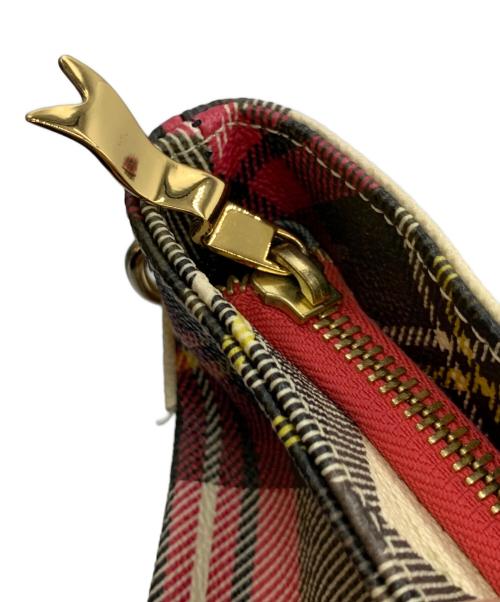 Vivienne Westwood（ヴィヴィアンウエストウッド）Vivienne Westwood (ヴィヴィアンウエストウッド) ショルダーバッグ ブラック×レッドの古着・服飾アイテム