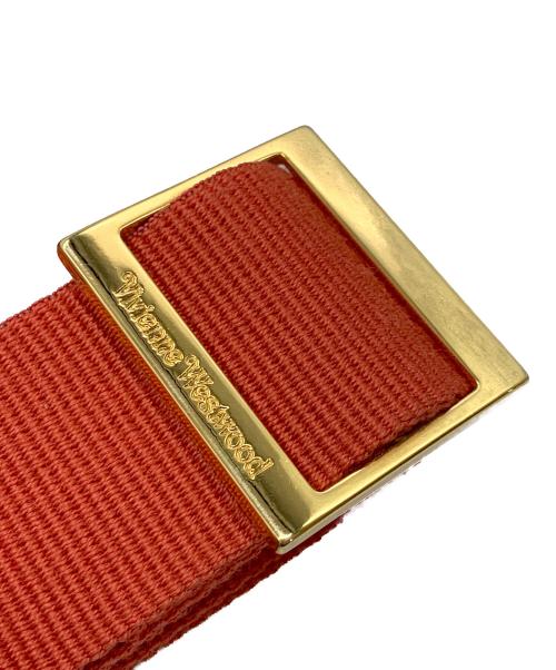 Vivienne Westwood（ヴィヴィアンウエストウッド）Vivienne Westwood (ヴィヴィアンウエストウッド) ショルダーバッグ ブラック×レッドの古着・服飾アイテム