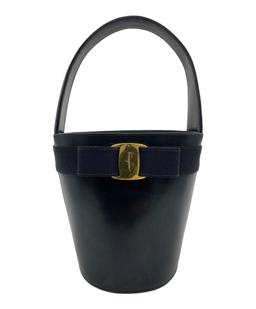 Ferragamo（フェラガモ）Ferragamo (フェラガモ) ハンドバッグ ブラックの古着・服飾アイテム