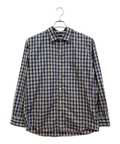 THE NORTH FACE（ザ ノース フェイス）THE NORTH FACE (ザ ノース フェイス) ロングスリーブシャツ ブルー×ネイビー サイズ:XLの古着・服飾アイテム