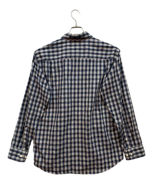 THE NORTH FACE（ザ ノース フェイス）THE NORTH FACE (ザ ノース フェイス) ロングスリーブシャツ ブルー×ネイビー サイズ:XLの古着・服飾アイテム