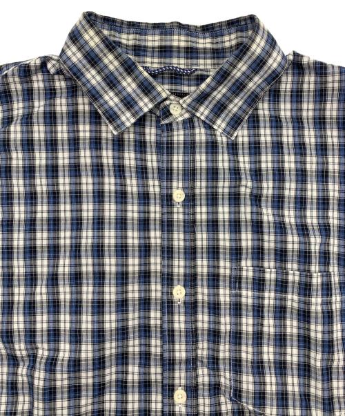 THE NORTH FACE（ザ ノース フェイス）THE NORTH FACE (ザ ノース フェイス) ロングスリーブシャツ ブルー×ネイビー サイズ:XLの古着・服飾アイテム