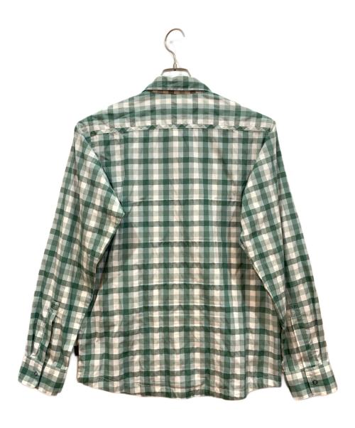 Patagonia（パタゴニア）Patagonia (パタゴニア) ロングスリーブ エルレイ シャツ グリーン×ホワイト サイズ:Sの古着・服飾アイテム