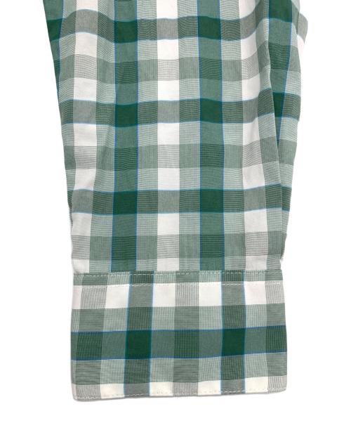 Patagonia（パタゴニア）Patagonia (パタゴニア) ロングスリーブ エルレイ シャツ グリーン×ホワイト サイズ:Sの古着・服飾アイテム