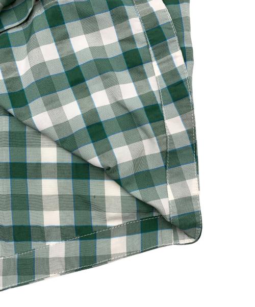Patagonia（パタゴニア）Patagonia (パタゴニア) ロングスリーブ エルレイ シャツ グリーン×ホワイト サイズ:Sの古着・服飾アイテム
