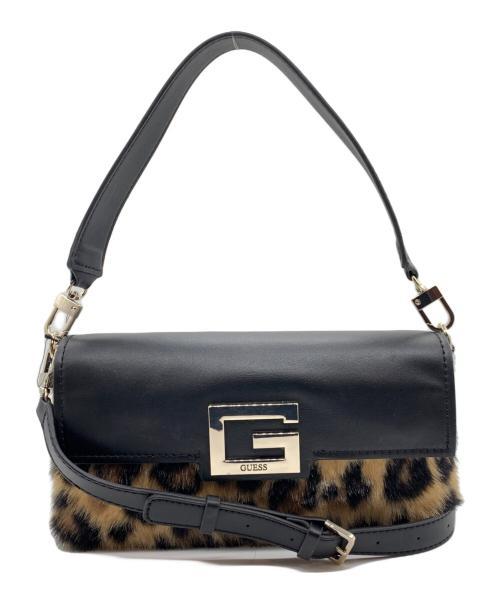 GUESS（ゲス）GUESS (ゲス) 2WAYバッグ ベージュ×ブラックの古着・服飾アイテム