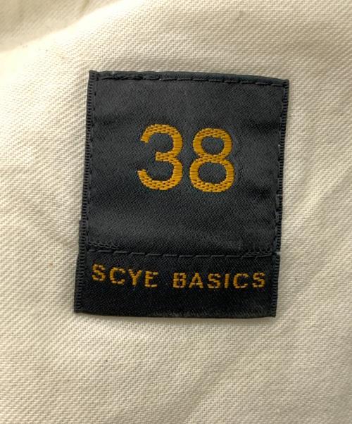 SCYEBASICS（サイベーシックス）SCYEBASICS (サイベーシックス) ワンタック テーパード イージー チノパンツ グレー サイズ:38の古着・服飾アイテム