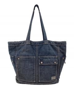 中古・古着通販】PORTER (ポーター) デニムトートバッグ インディゴ