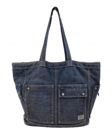 中古・古着通販】PORTER (ポーター) デニムトートバッグ インディゴ
