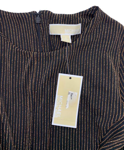 MICHAEL KORS（マイケルコース）MICHAEL KORS (マイケル・コース) 長袖ワンピース ブラック×イエロー サイズ:Sの古着・服飾アイテム