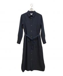 SOEJU（ソージュ）の古着「ソフトオックスシャツワンピース」｜ブラック