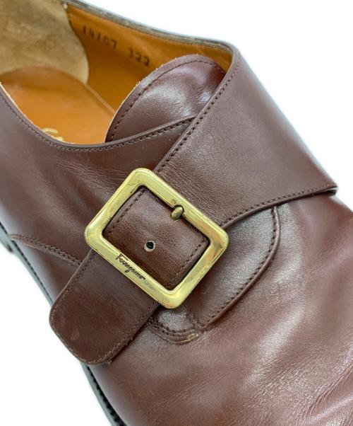 Salvatore Ferragamo（サルヴァトーレ フェラガモ）Salvatore Ferragamo (サルヴァトーレ フェラガモ) モンクストラップシューズ ブラウン サイズ:8 1/2の古着・服飾アイテム